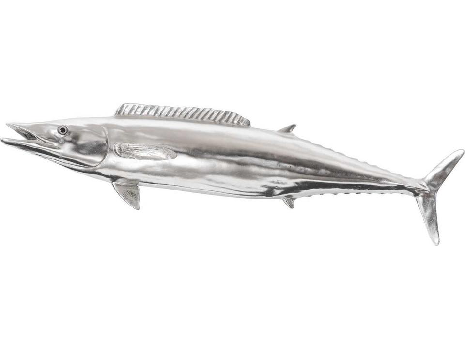 Silver Leaf Wahoo Fish 3D Wall Art Sculpture