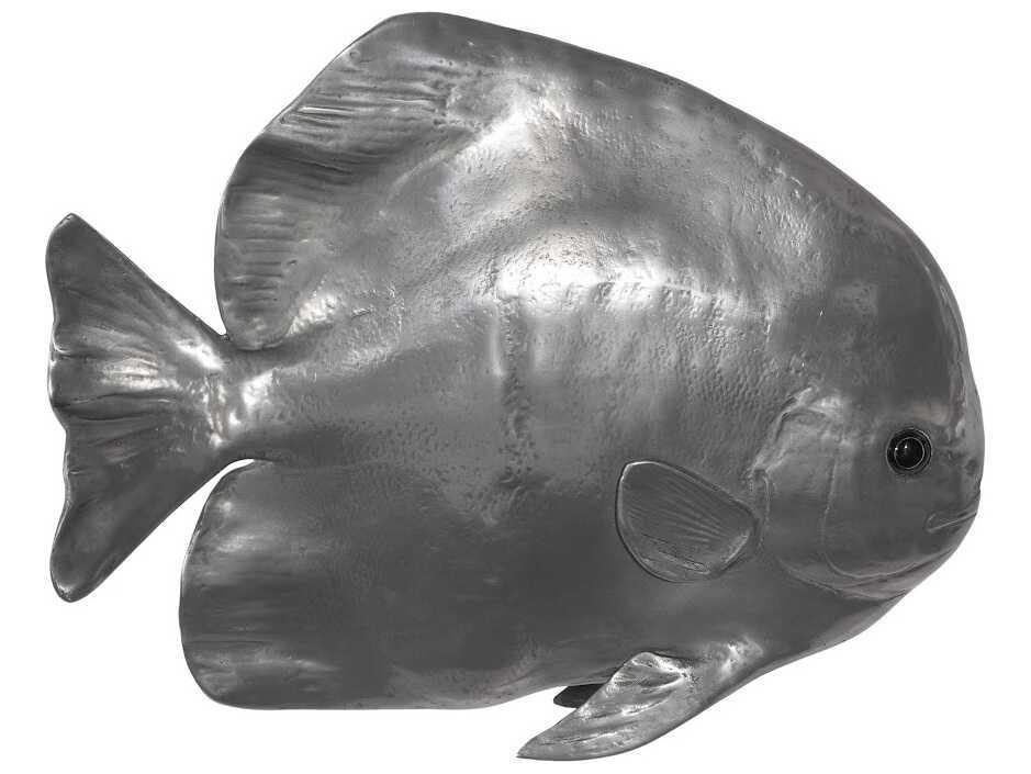 Australian Batfish 3D Wall Sculpture Polished Aluminum Finish