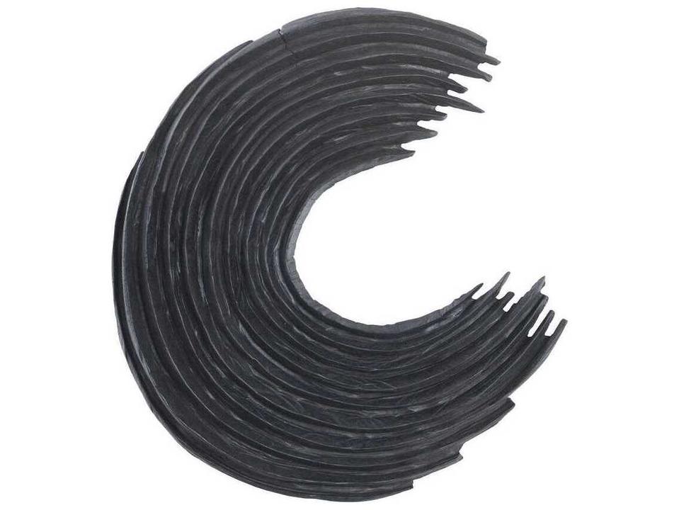Swoop Black Wood Wall Art Modern Organic Sculpture