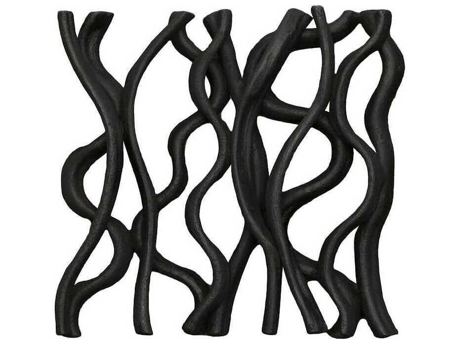 Vine Wall Tile Black Natural Wood