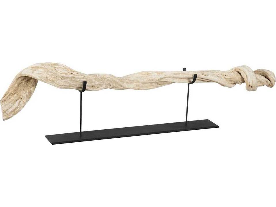 Vine Sculpture Natural Wood with Black Stand