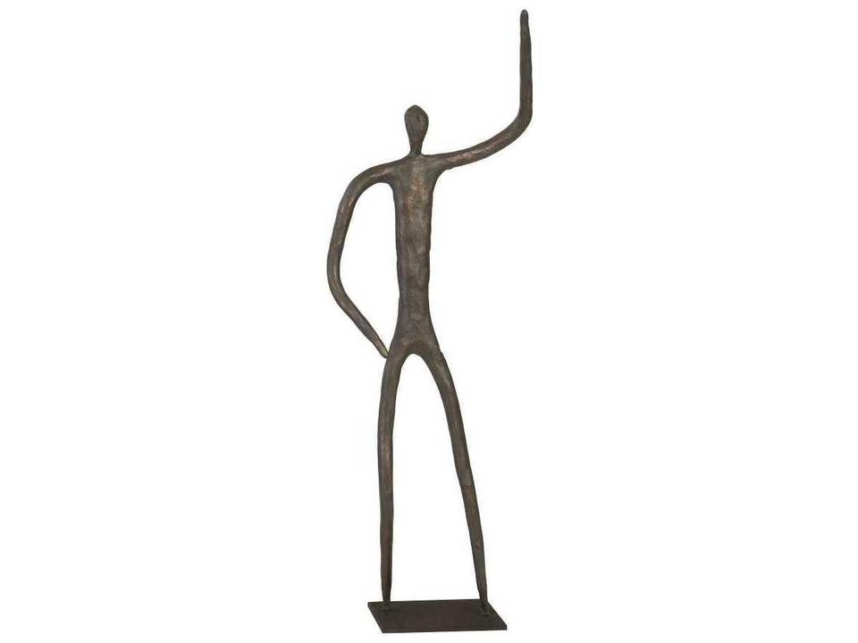 Abstract Waving Figure Sculpture Bronze