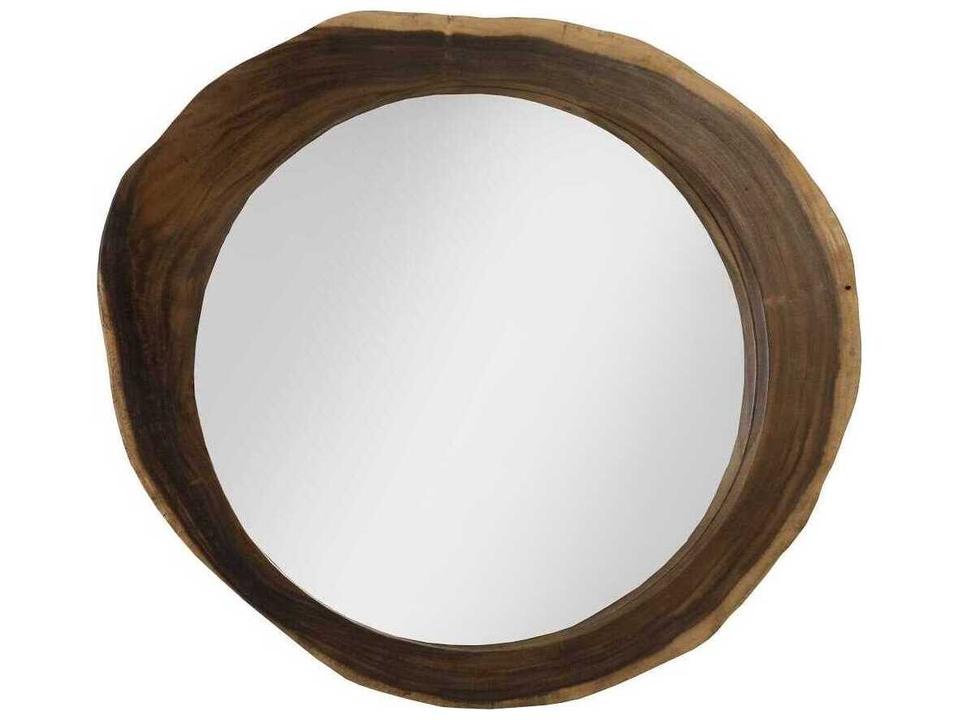 Natural Round Wall Mirror