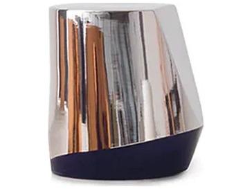 Haik Geometric Coffee Table in Silver Ipergres Ceramic