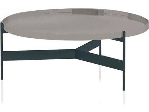 Abaco Round Coffee Table Medium in Cenere and Lava