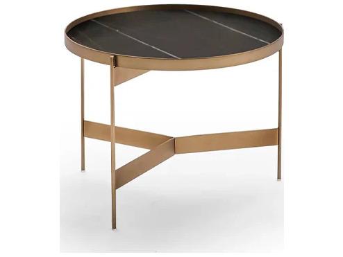 Abaco Round Tall Coffee Table Sahara Matt Bronze Finish