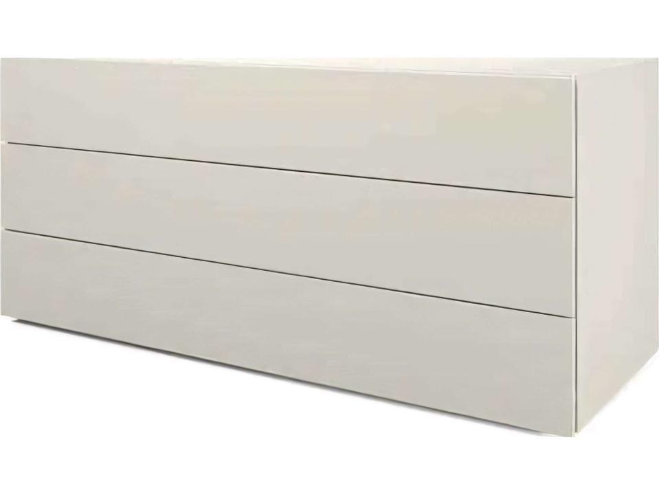 People 3-Drawer Dresser Contemporary Handle-less Design