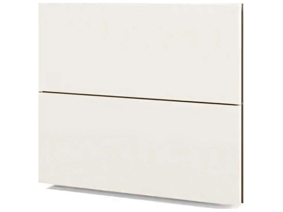 People 2-Drawer Nightstand in Matt White Lacquer