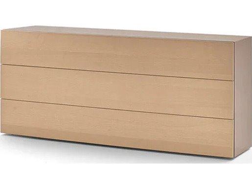 People 3-Drawer Dresser in Bleached Ecru Ash