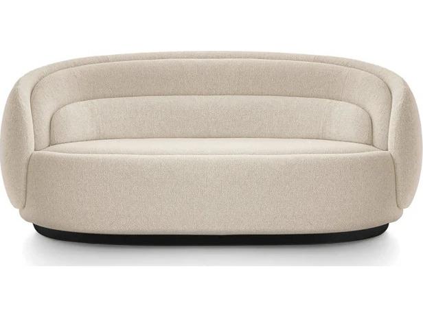 Peonia 3-Seat Sofa in Beige Aries 02 Fabric