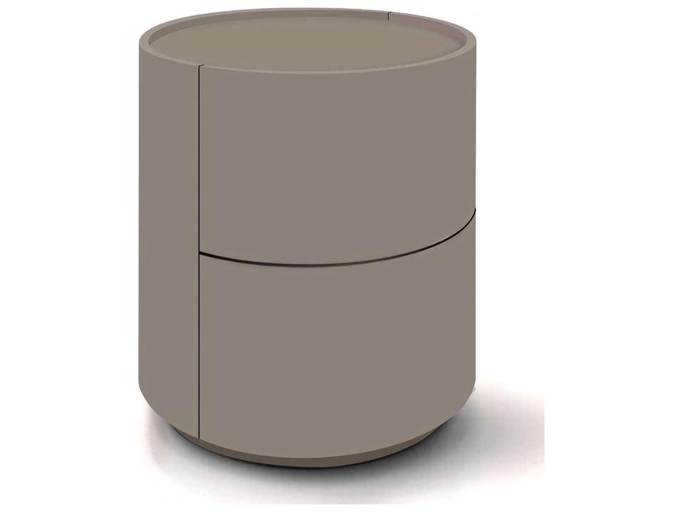 Dedalo 2-Drawer Round Nightstand