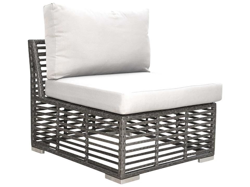 Graphite Wicker Outdoor Lounge Chair
