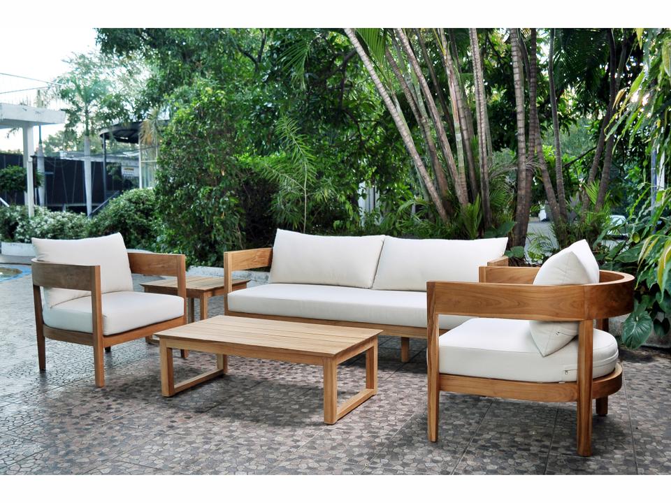 Bali Teak 5 Piece Lounge Set