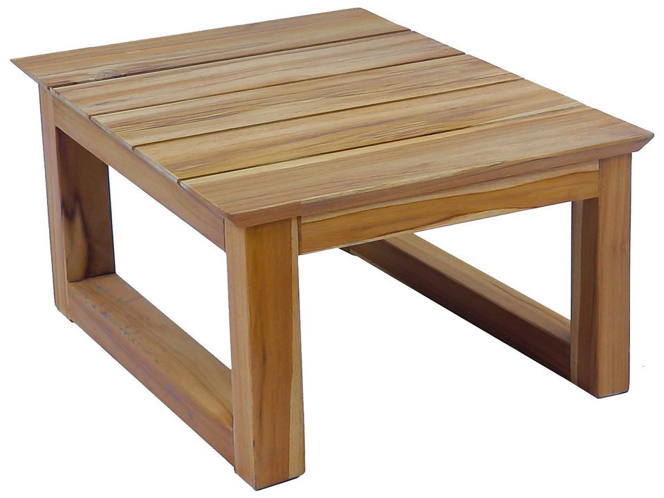 Bali Teak Square End Table in Natural