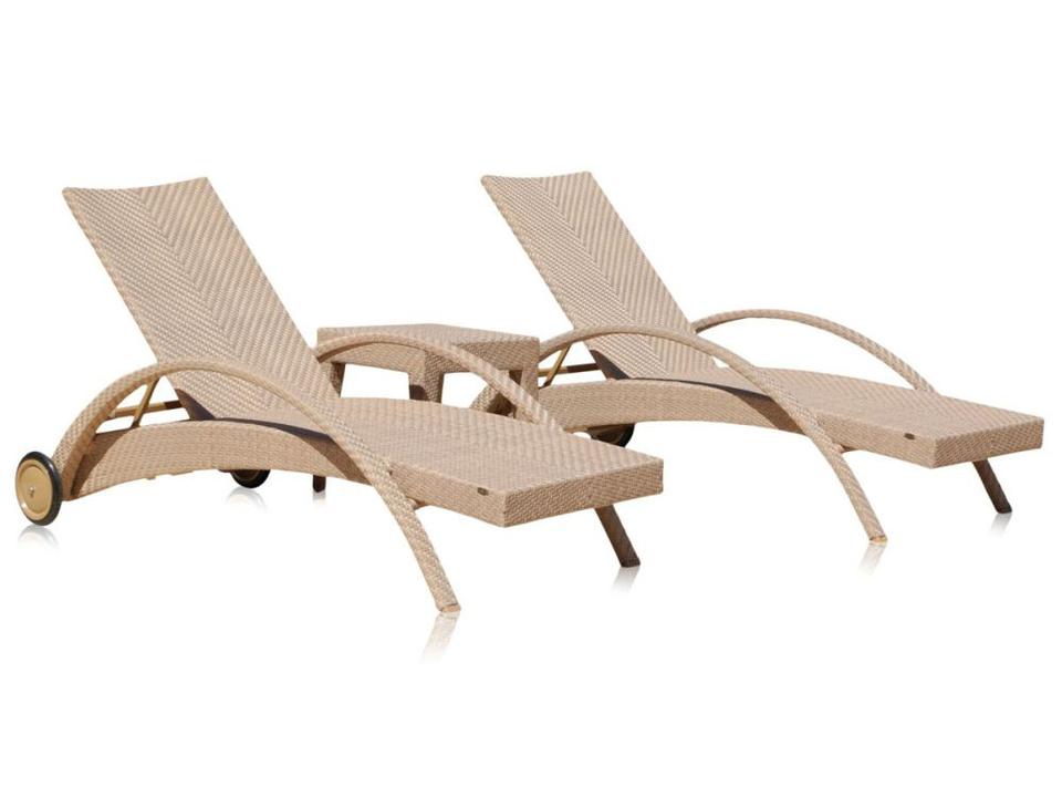 Austin 3 Piece Outdoor Chaise Lounge Set