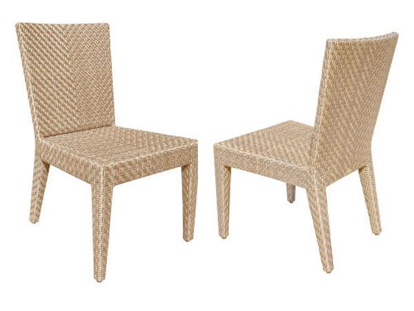 Outdoor Austin Aluminum Wicker Dining Side Chair Set of 2
