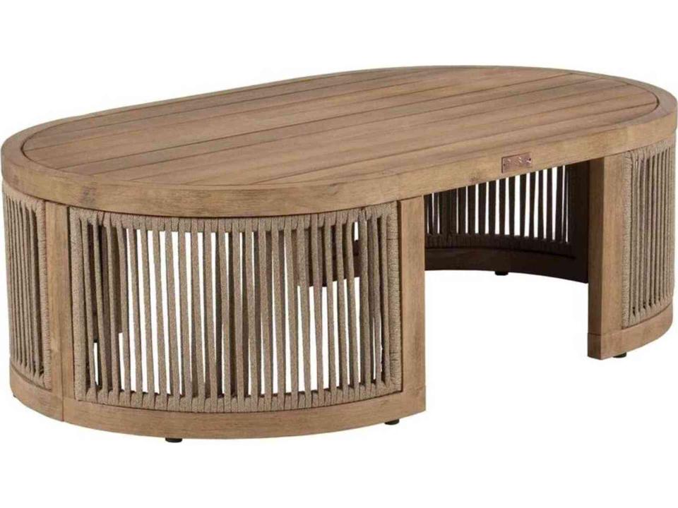 Cabo 3-Piece Sectional Seating Set with Natural Acacia Wood