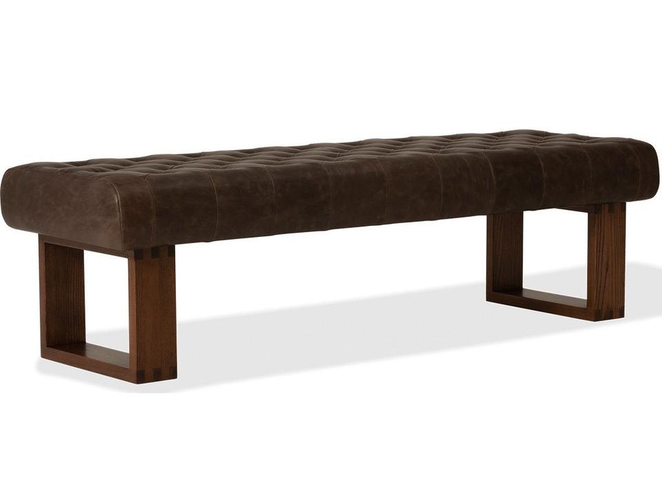 Wyatt Tufted Upholstery Bench with Solid Wood Frame