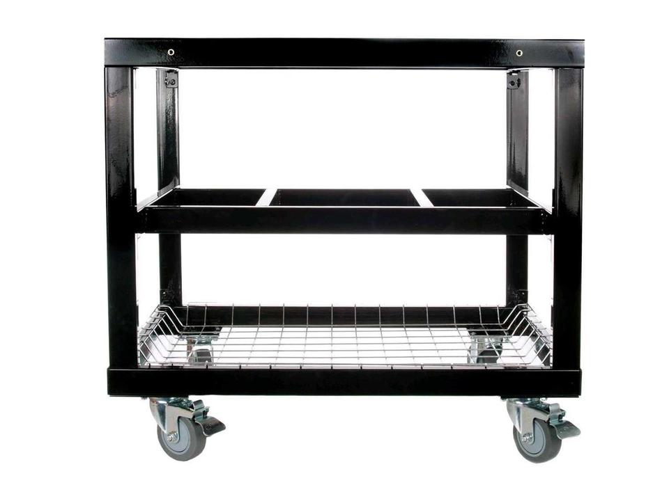 Primo Oval Junior Grill Cart Base with Basket in Black