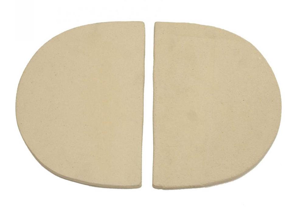 Primo Two Piece Ceramic Heat Deflector Plates for Oval Junior 200