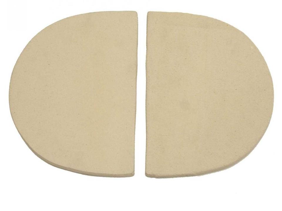 Primo Two Piece Ceramic Heat Deflector Plates for Oval Large 300