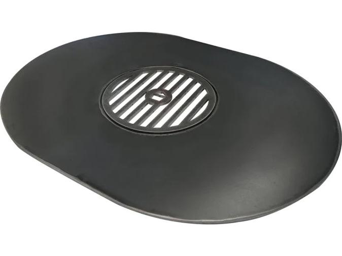 Primo Griddle for Oval XL 400 Grill with Flat and Sear Plate Inserts