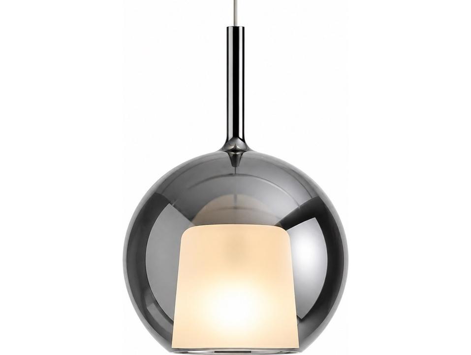 Glo Maxi 1-Light Black Globe Pendant by Carlo Colombo