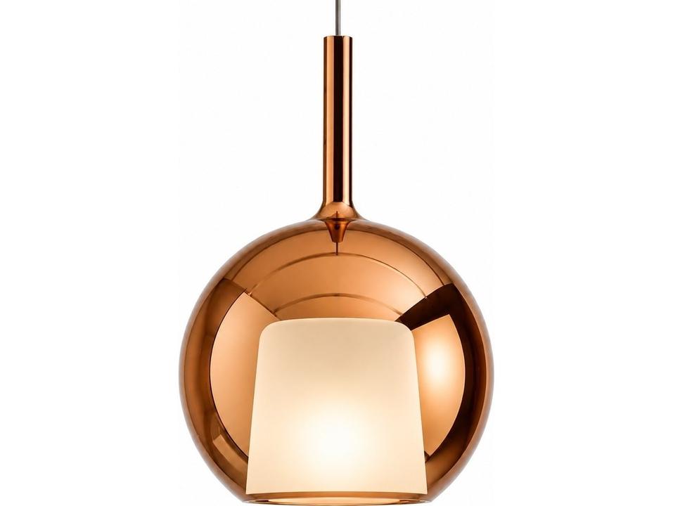 Glo Maxi 1-Light Bronze Mirroring Glass Pendant Light by Carlo Colombo