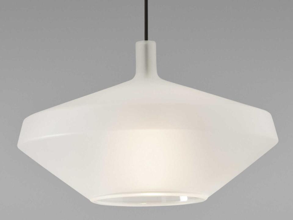 Mom Low 1-Light Borosilicate Glass Pendant in Matte White