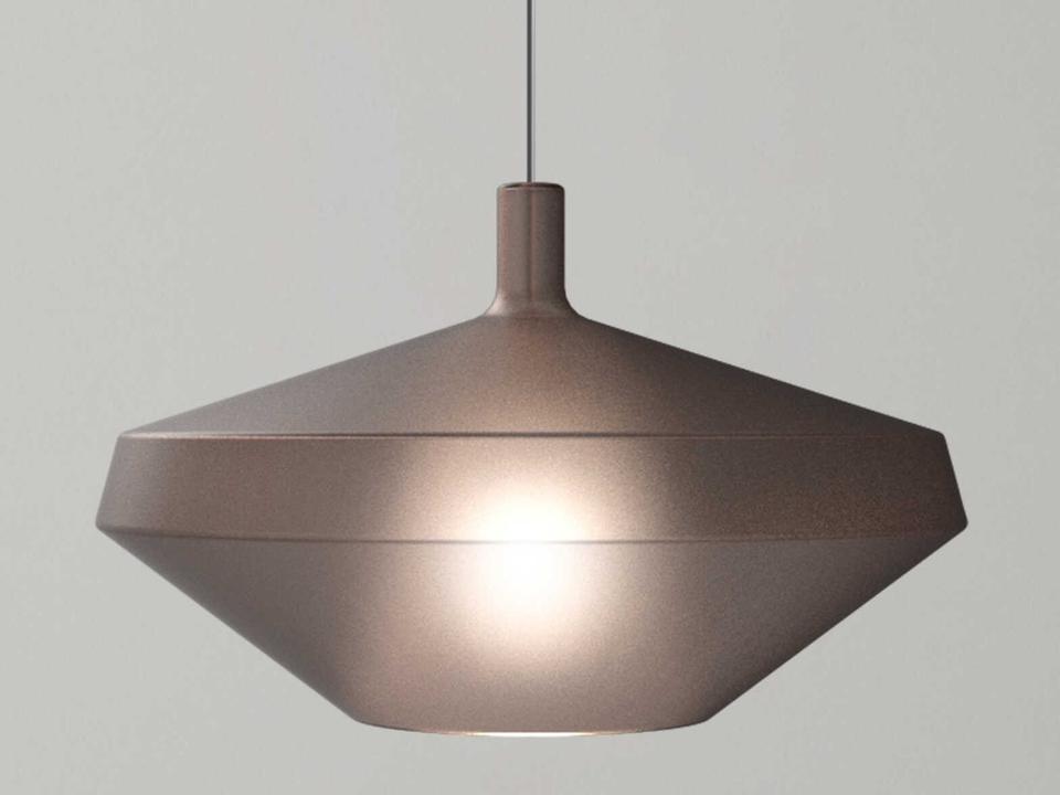 Mom Low 1-Light Sand Glass Brown Pendant Light