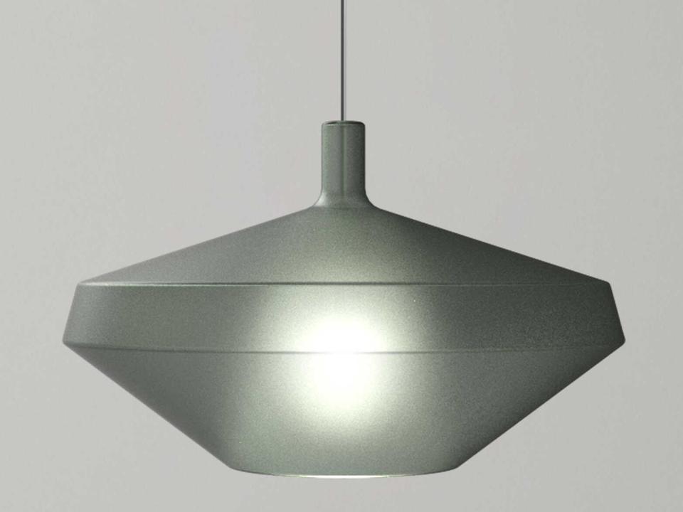 Mom Low Sage Green Glass Pendant Light