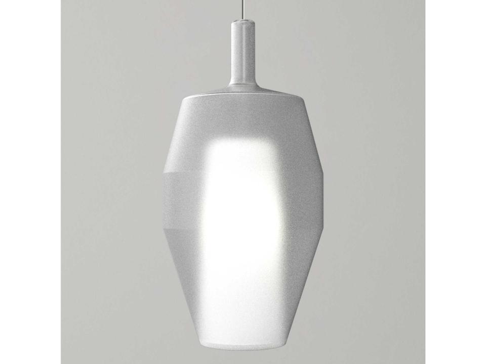 Mom Tall 1-Light Mini Pendant Light in Matte White Glass with Black Canopy