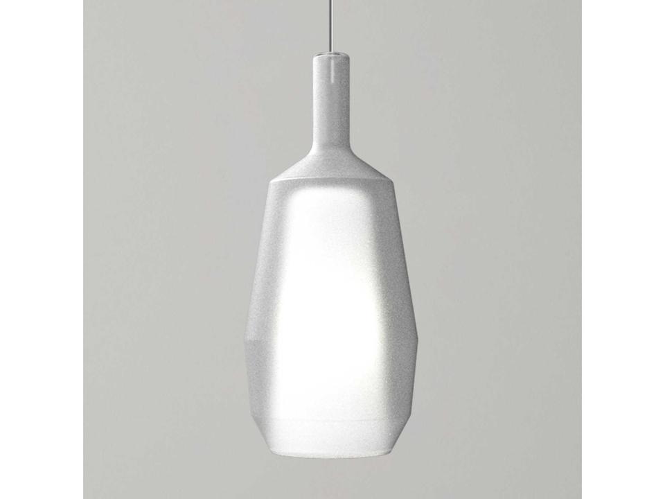 Mom Slim 1-Light White Glass Mini Pendant