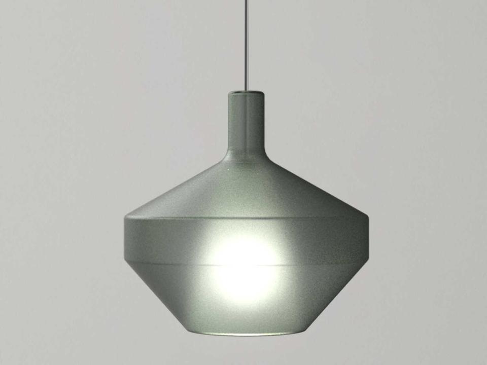 Mom Little 1-Light Mini Pendant in Matte Sage Green Glass