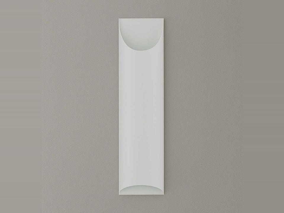 Aprile Tall 1-Light LED Metal Wall Sconce in Matte White