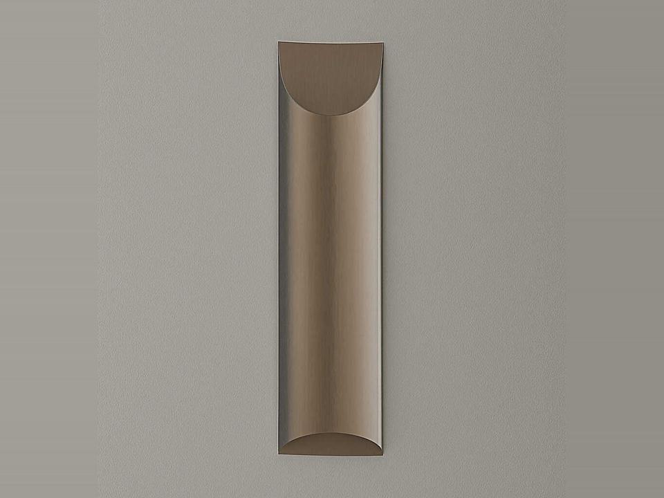 Aprile Tall 1-Light Integrated LED Wall Sconce in Brushed Bronze