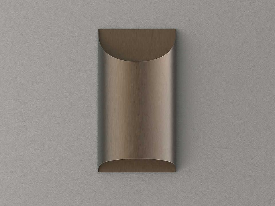 Aprile Small 1-Light Integrated LED Wall Sconce in Brushed Bronze
