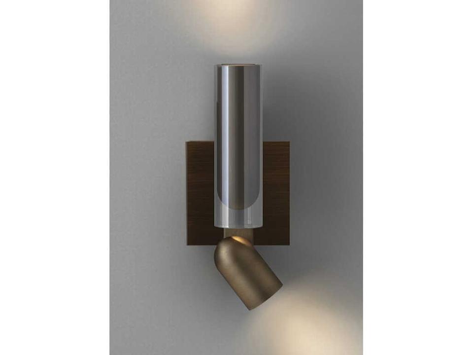Clash 2-Light Wall Sconce with Adjustable Lower Section in Brushed Bronze