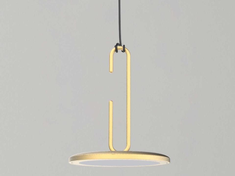 Clip Mini LED Round Pendant Light in Matt Gold