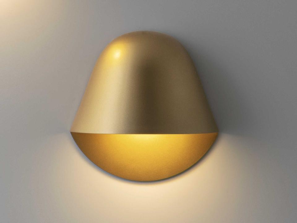 Enoki 1-Light Matt Gold Wall Sconce with Integrated LED