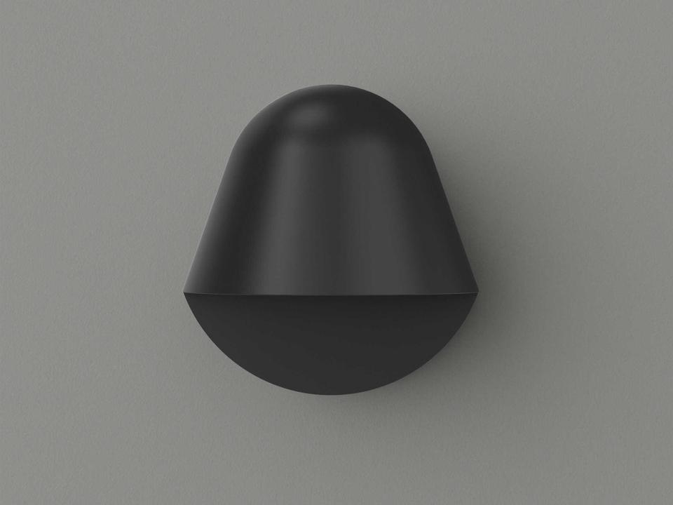 Enoki 1-Light Matt Black Wall Sconce Modern Contemporary