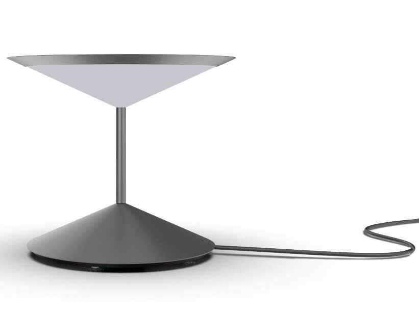 Narciso Grey Portable LED Table Lamp Dimmable