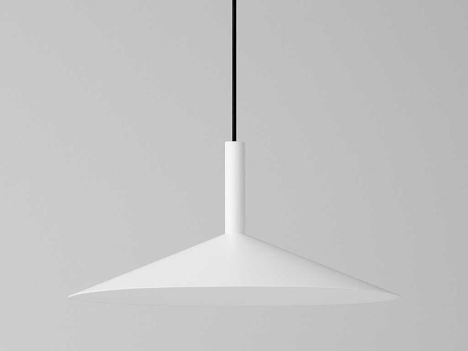 Altura 1-Light Conical LED Pendant Light in Matt White