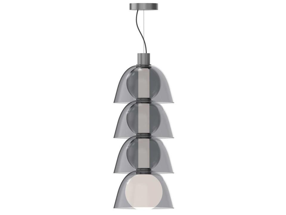 Gems Cold Neutral Gray Geometric Mini Pendant Light