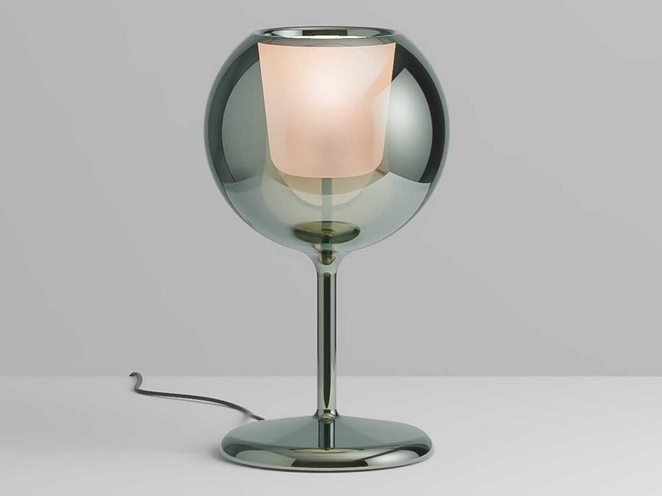 Glo Table Lamp with Glass Sphere Diffuser by Carlo Colombo