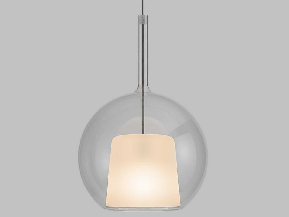 Glo 1-Light Transparent Glass Globe Pendant