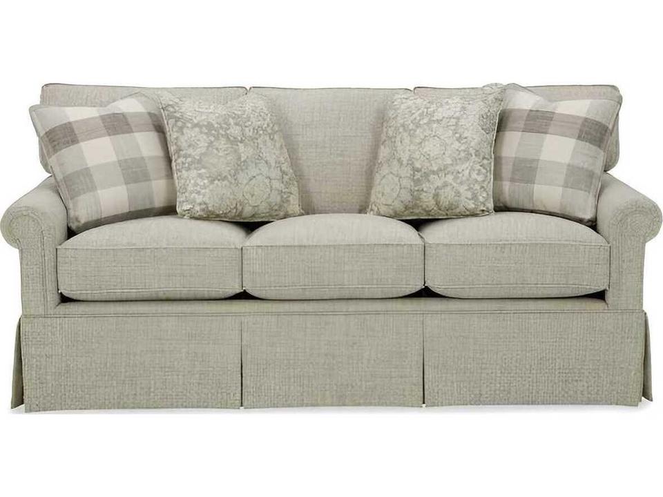 Design Options Upholstered Shallow Apartment Sofa