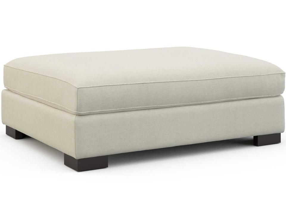 Connor Beige Fabric Ottoman and a Half