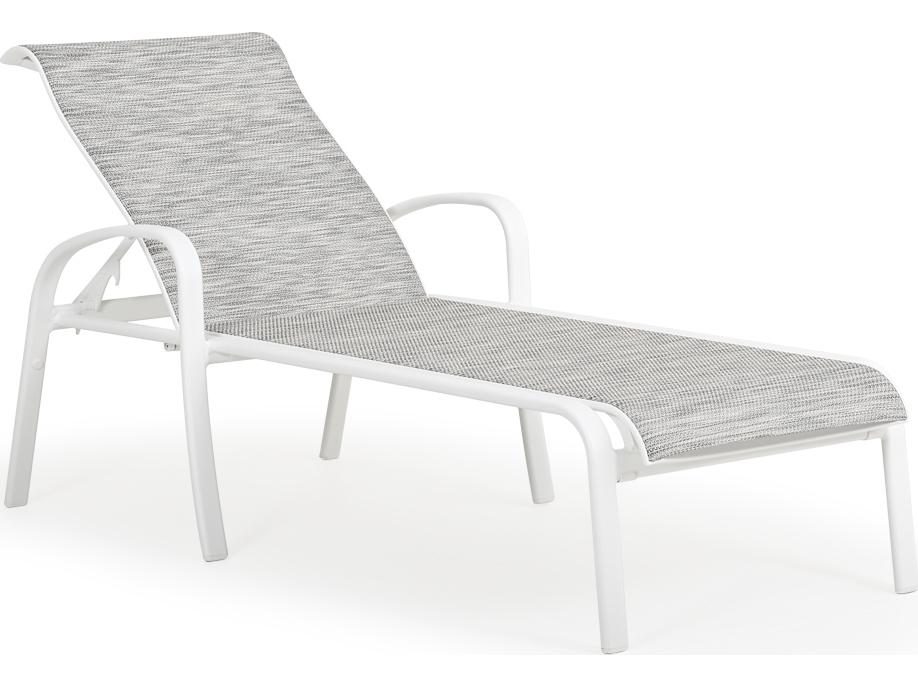 Sandoval Aluminum Sling Adjustable Outdoor Chaise Lounge