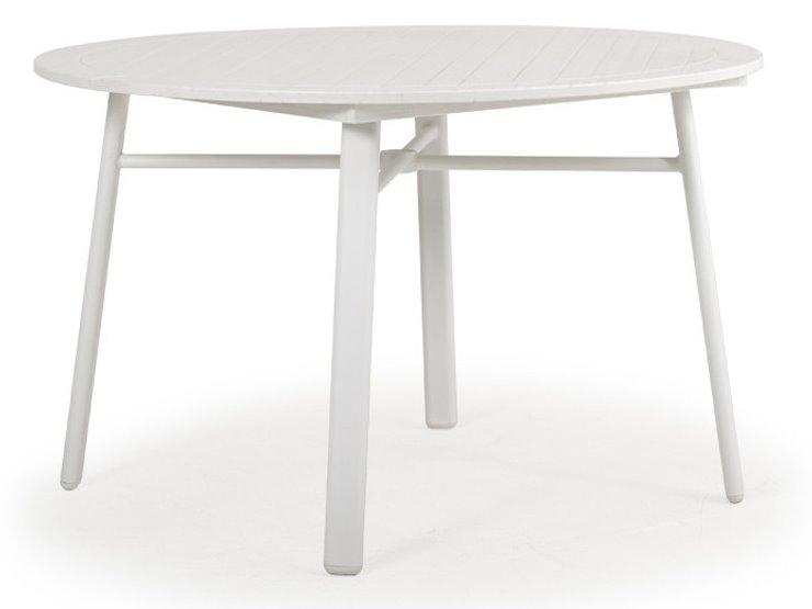 Sandoval Faux Wood Round Table Top with Umbrella Hole
